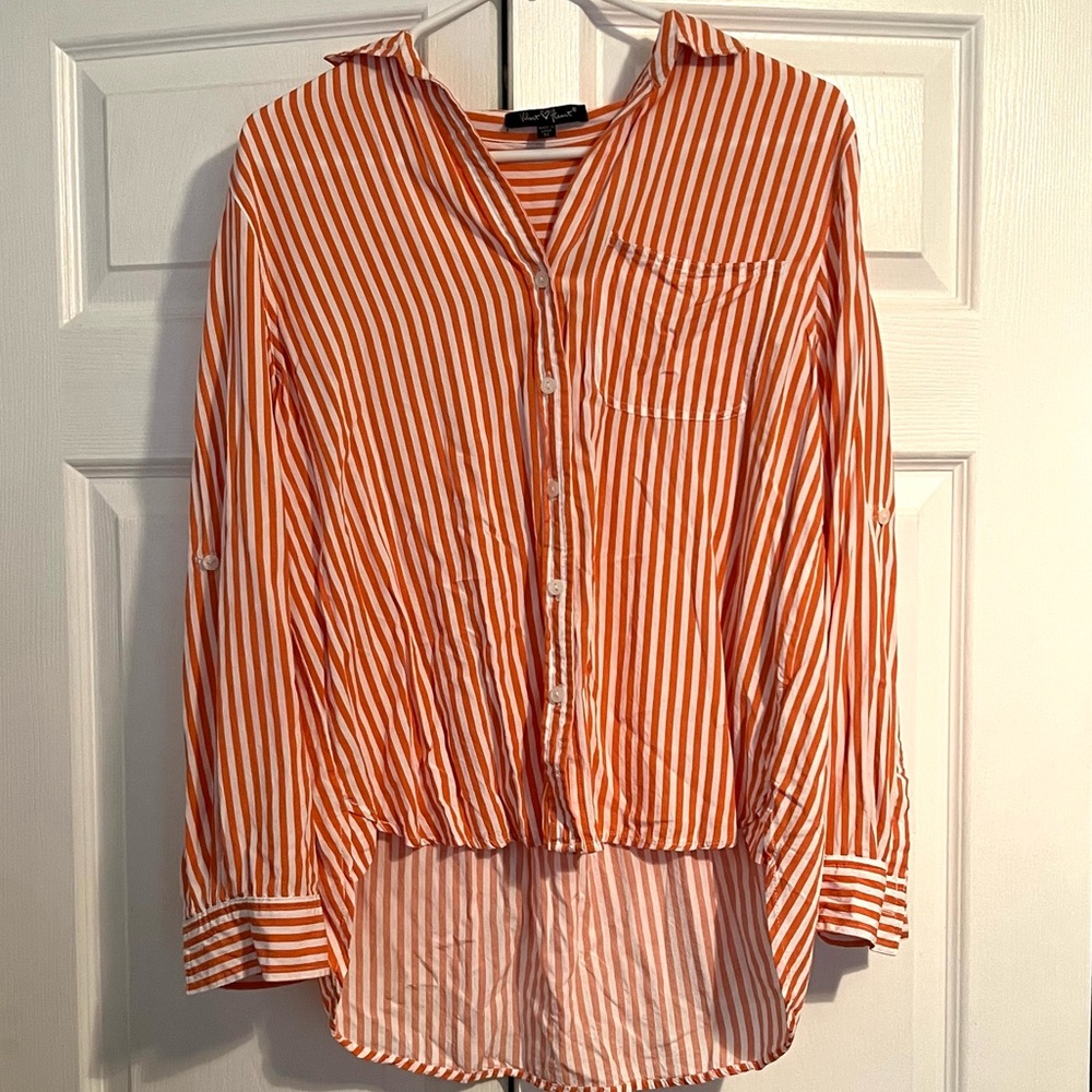 Velvet Heart Button Down Shirt Size Medium
